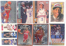 Lot Of 8 1996-97 Allen Iverson RC w/Fleer Metal, Topps Finest, Rising Stars