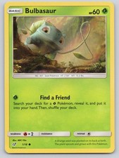 Bulbasaur 1/18 Common Detective Pikachu Pokemon Holo