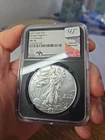 2021 Silver Eagle Dollar T-1 Heraldic NGC MS70 First Day Issue Mercanti Signed
