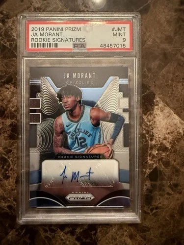 2019-20 Prizm Ja Morant Rookie Signatures RC Auto #RS-JMT PSA 9