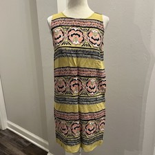 LOFT Floral Boho Dress Women's S Sleeveless Lightweight Summer (A0128)