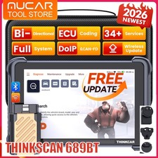 ThinkScan 689BT Lifetime FREE Update Scanner Bidirectional Scan Tool 34 Services