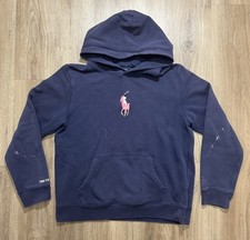 Polo Ralph Lauren PINK PONY Collection Pony Logo Hoodie Youth Size XL 18-20