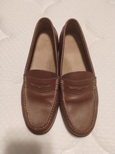 BASS WEEJUNS DIANE PENNY LOAFER BROWN WOMENS SIZE 9 LEATHER