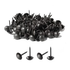 Premium Black Thumb Tacks, Extra Long Push Pins for Heavy Duty Use, Perfect f...