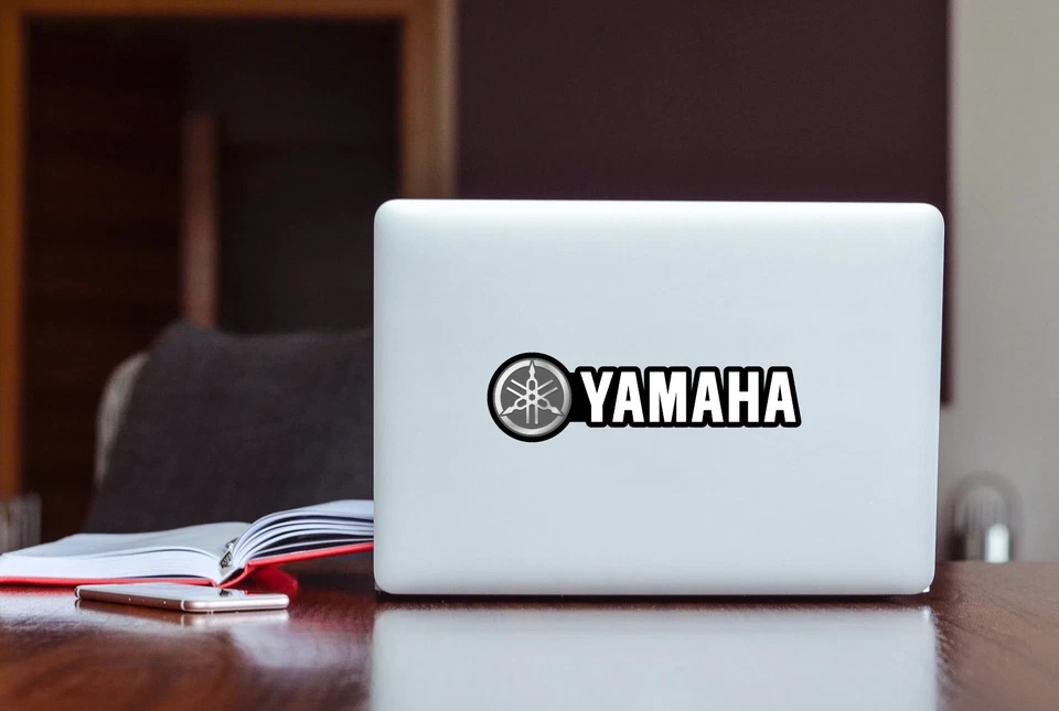 2X YAMAHA Black DECAL STICKER USA MADE TRUCK VEHICLE FISHING BOATS MOTOR CAR - Image 2 of 4