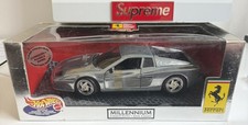 Hot Wheels 1/18 Scale Silver Chrome Ferrari F512M Testa Rossa Millennium