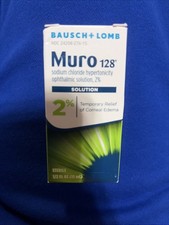 Bausch Lomb Muro 128 Sodium Chloride Ophthalmic Solution 2 Sterile 0.5 Fl Oz