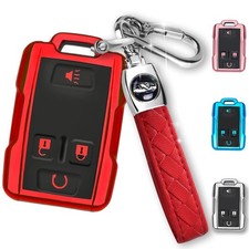 MILD EAST for Chevy Key Fob Cover with Keychain,Car Key Case Shell Protector for