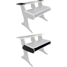 RAB Audio ProRak LS840 Keyboard Tray and Monitor Stand Upgrade Kit - Almond Trim