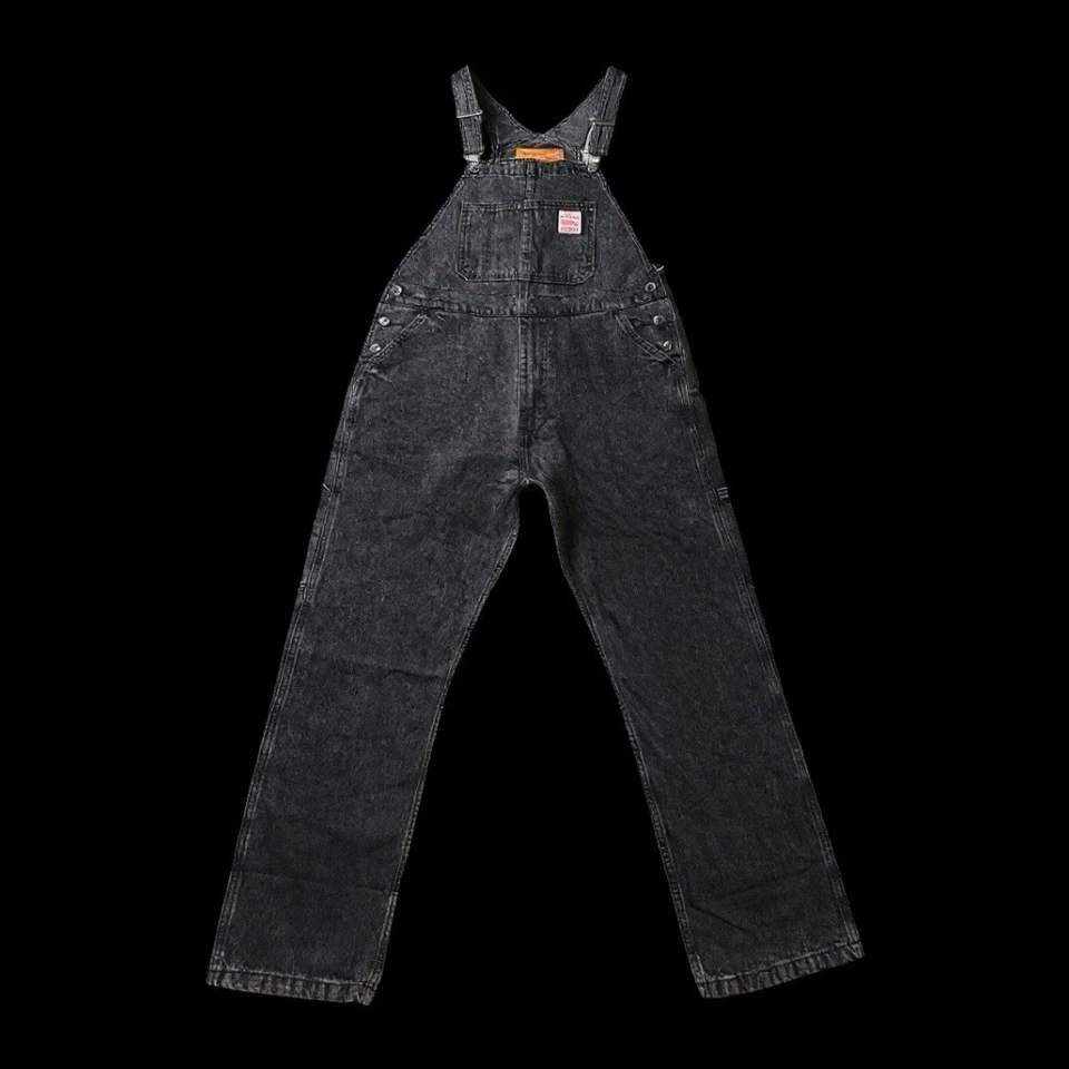 Levis Jeans Mens Size XXL Workwear Loose Fit 100% Cotton Black Denim Overalls - Image 3 of 4