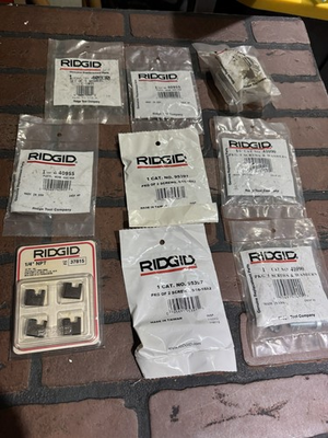 #ad RIDGID 9 Piece Parts Lot For Pipe Vice And Threader NOS 37815 41060 40955 41090 $69.99
