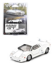 Mini GT 1:64 Lamborghini Countach 25th Anniversary In White Model MGT01134-1A