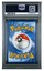PSA 7 2024 Pokémon SCR EN-STELLAR CROWN reverse holo Noctowl card with silver ball graphic on blue-white swirl background.