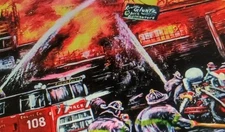 Chicago fire department Lee Kowalski print,engines 108,4,large 24 x 36 poster