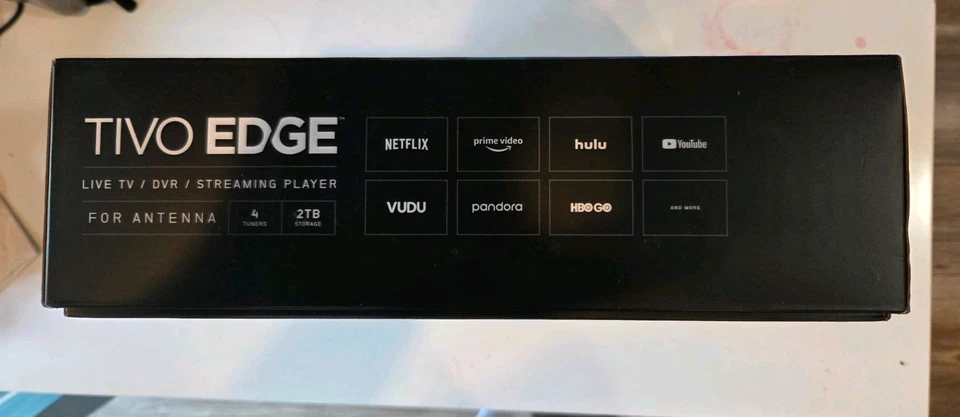TiVo Edge 2TB DVR Streaming Player with Remote and Power Cable FOR ANTENNA - Image 2 of 4