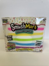 VIRAL Squishy Rainbow Layer Cake JUMBO SQUISHY 5  Smush Mart RMS USA Crazy Fun