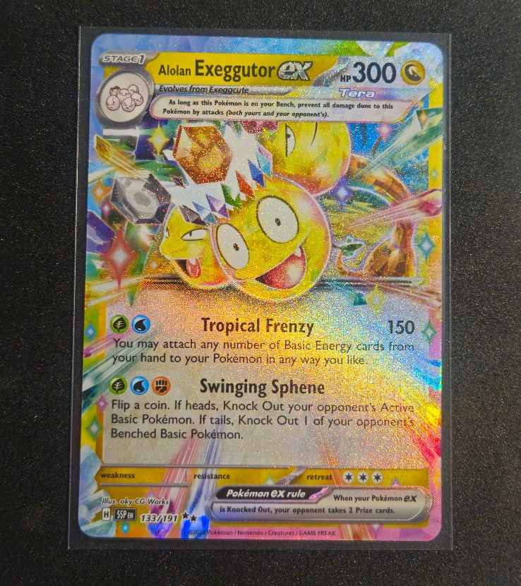Alolan Exeggutor EX 133/191 Double Rare Pokemon Surging Sparks