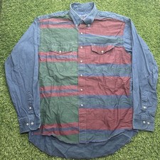 Wrangler Wrangler Brushpopper Shirt Mens 16.5-35 XL Blue Red Green X Long Tails 
