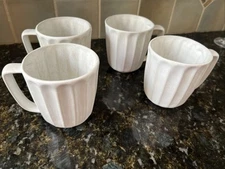 Artisan Mugs White (4) New In original box