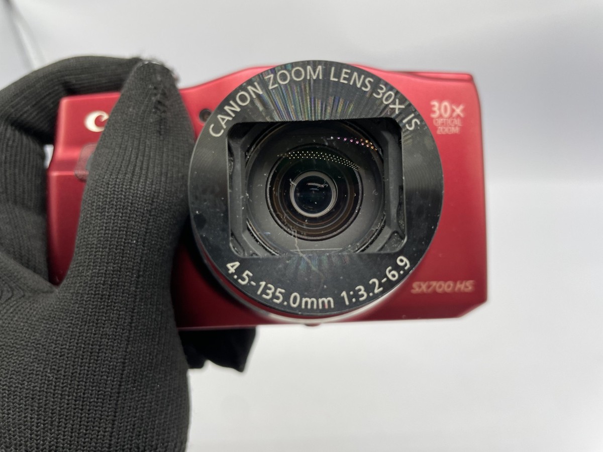Excellent Canon PowerShot SX700 HS red Compact Digital Camera 3152