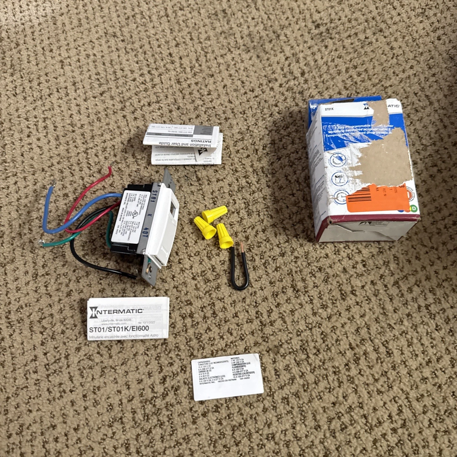 Intermatic 15 Amp 7-Day Indoor In-Wall Astronomic Digital Timer, White (ST01K)