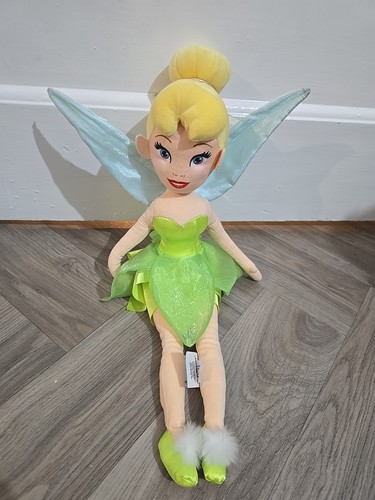 DISNEY STORE EXCLUSIVE PETER PAN TINKERBELL FAIRY RAG DOLL SOFT TOY LARGE 20'' - Picture 1 of 3