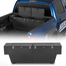 Steel Truck Bed Tool Box Lockable Storage Box Fit 2005-2023 Toyota Tacoma Pickup