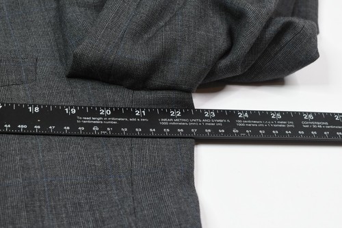 Paul Stuart WESTGATE Suit Mens 43L Dark Gray Blue Wool Two-Button Classic - Picture 8 of 23