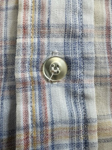 Levis Made USA Shirt L Team 1980 Moscow Olympics Slim Fit Check Vintage Clothing - Imagen 12 de 14