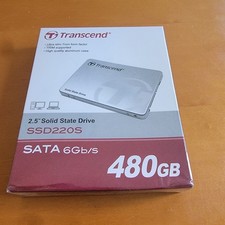 Transcend 2.5" SSD220S SSD SATA 6Gb/s 480GB Brand New Sealed Solid State Drive