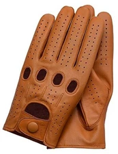 Riparo Genuine Leather Driving Gloves () Large Tan