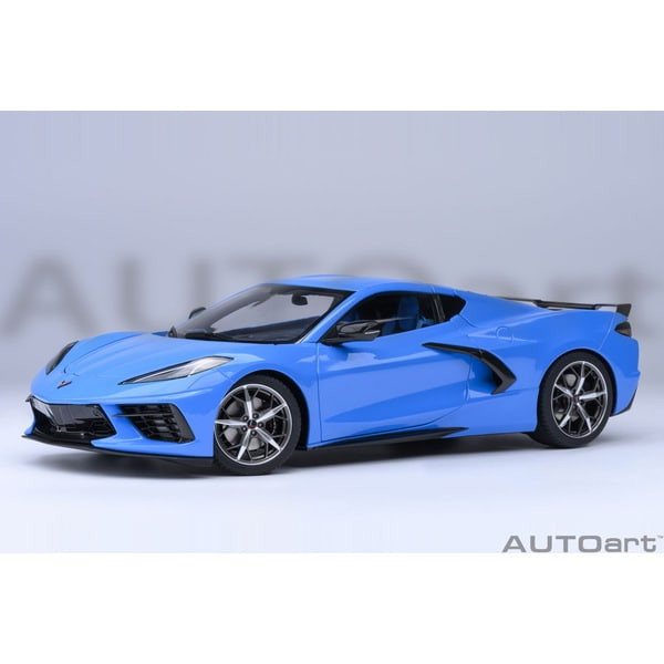 未開封品 TESTORS Exotic Cars プラモデル 71281 1/18 Chevrolet Corvette C8 Stingray Z51 Blue Daika