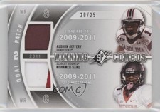 2012 SPx Winning Combos 20/25 Alshon Jeffery Mohamed Sanu #WM2-11 Patch b6s