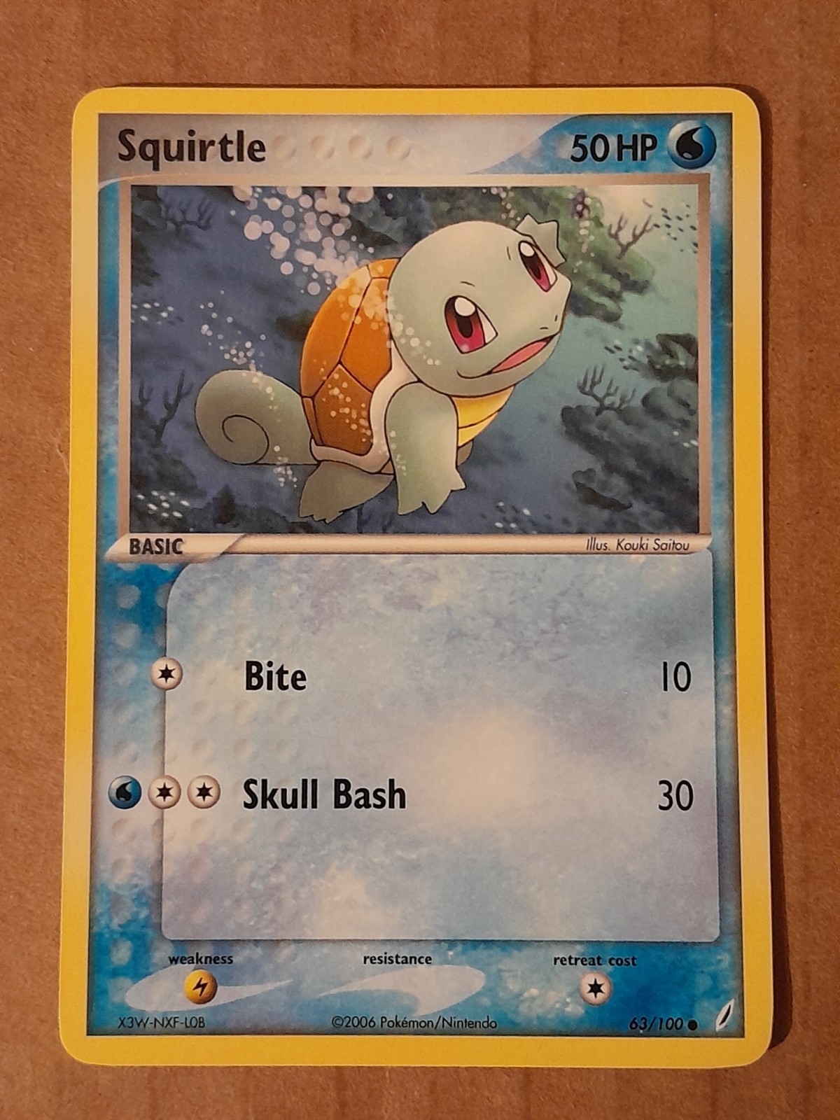 Pokemon Squirtle 63/100 Crystal Guardians NM-MT See Pictures