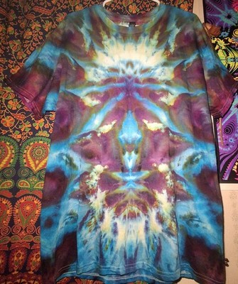 Awesome Handmade Tie Dye T Shirt 100% Cotton (Size Lrg) ''Diety Roll'' Design