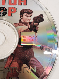 Virtua Cop (Sega Saturn, 1995) Not for Resale Disc and Sleeve - Tested Working