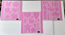 Retired Stampin' Up Stencil Set of 3 Nature, Hearts  Stars, Celebrations