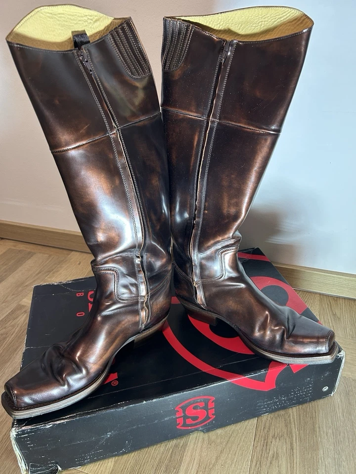Sendra Boots Biker Reiter Leder Stiefel - Bild 2 von 4