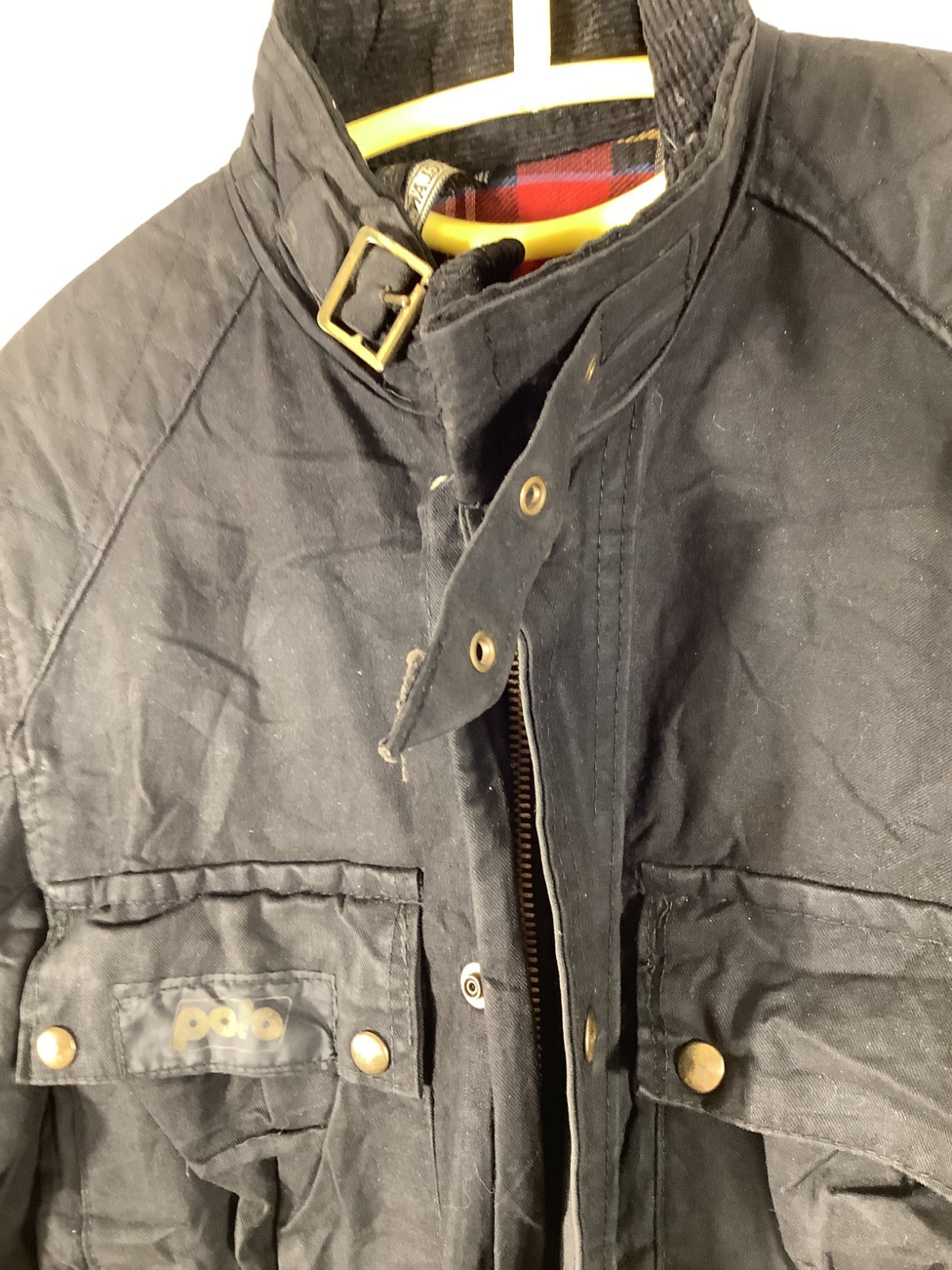 Polo Women’s Waxed Waterproof Jacket Small Black Sku 324 image 3