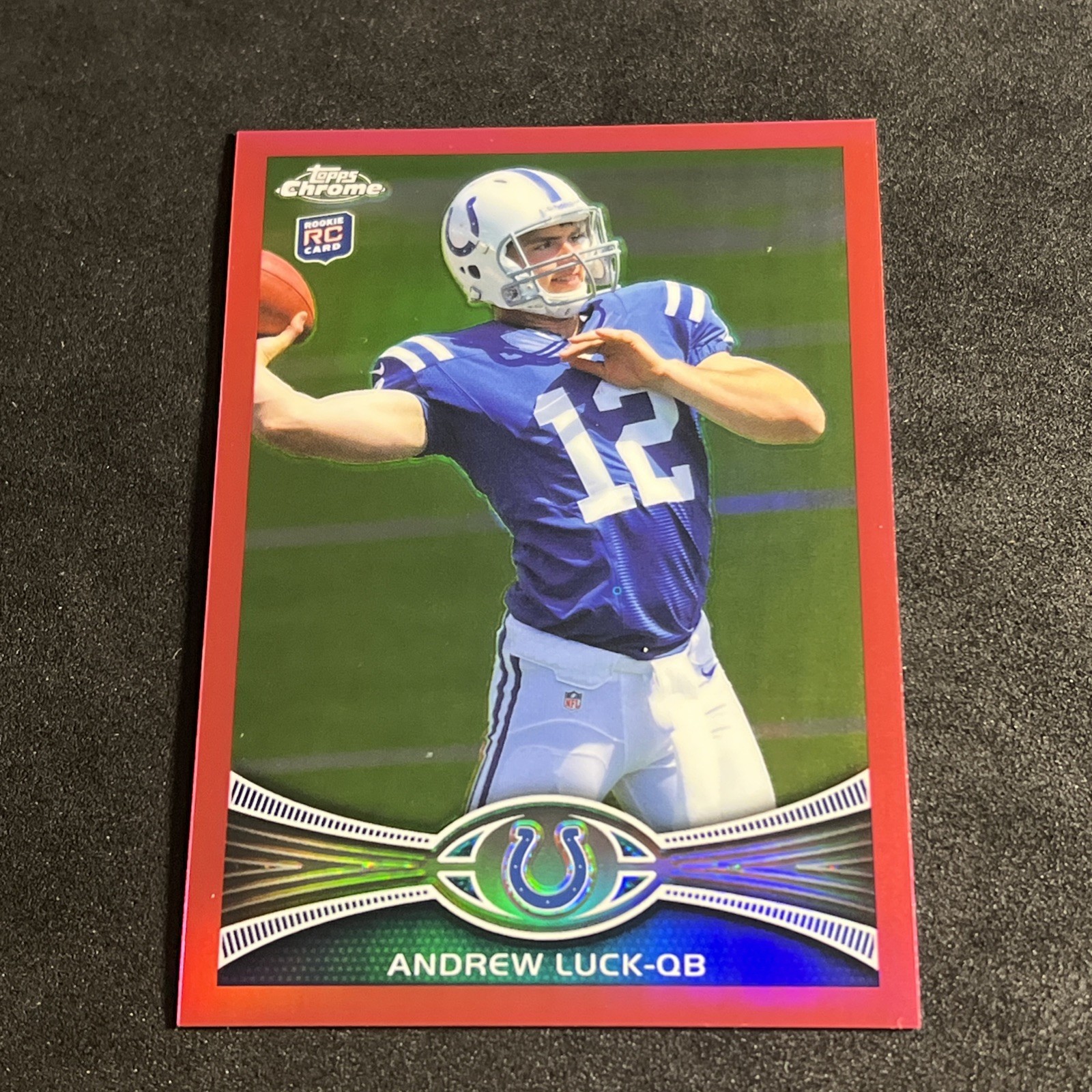 ANDREW LUCK Rookie Pink Refractor 183/399 2012 Topps Chrome Football #1 Colts
