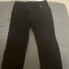 Rustler Men  s Black Cotton Straight Fit Work Jeans Size 36X32