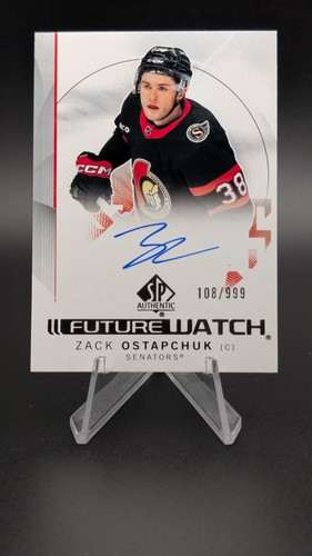 AUTO #/999 24-25 Upper Deck SP Authentic ZACK OSTAPCHUK Future Watch Auto Rookie