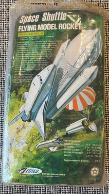 Vintage/OOP Estes Space Shuttle Flying Model Rocket Kit - #1284 - RARE!!!