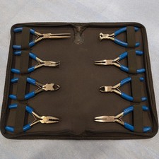 8 Pc Vinyl Grip Miniature Pliers And Cutters Setblue-point