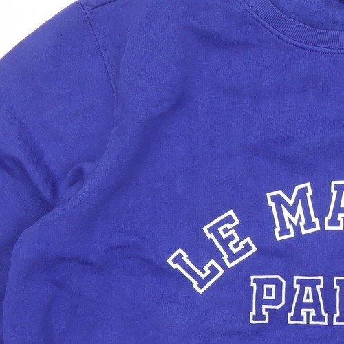 Marks and Spencer Women's Blue Logo Pullover Sweatshirt L - Picture 10 of 12