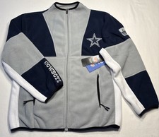 Dallas Cowboys NFL Team Apparel Full Zip Fleece Jacket Youth Large 14-16 100