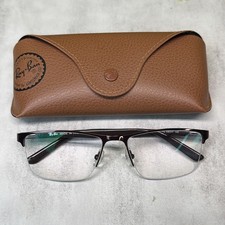 Ray Ban RB8779 Brown Metal Eyeglass Half Rim --Size 55-17-140 -Italy Frame Only