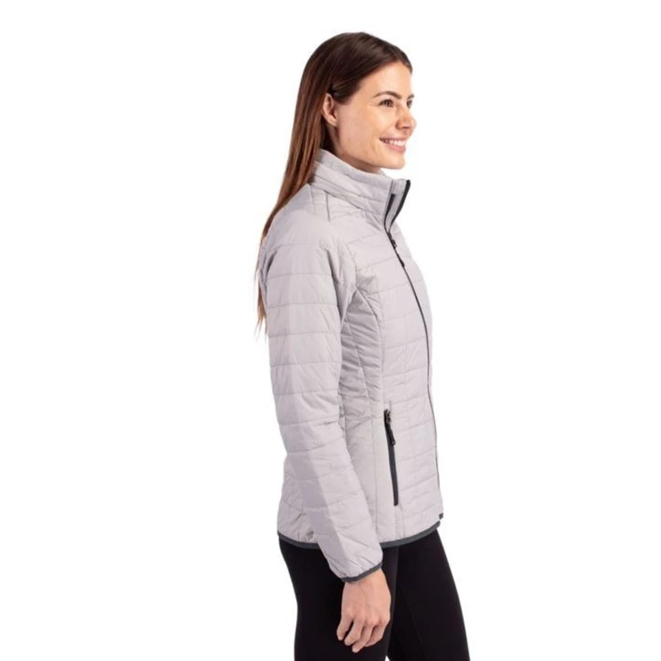 Куртка-пуховик Cutter & Buck Rainier PrimaLoft® утепленная на молнии серая XS 152 долл. США - Изображение 3 из 4