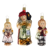 "Christbaumkugel Figur \"HäNsel Und Gretel\" Christbaumschmuck Glas Weihnachten"